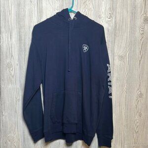 Women’s Ariat Logo Hoodie Navy Blue Size Xl